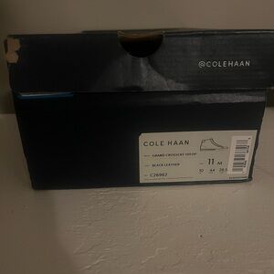 Cole Haan Black Leather Grand Crosscourt Sneakers